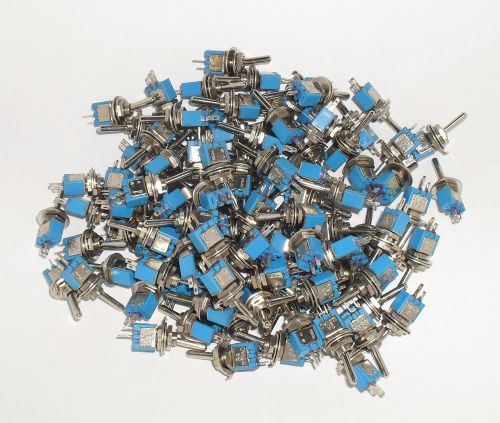 100 pieces SPST ON/OFF Subminiature Toggle Switch