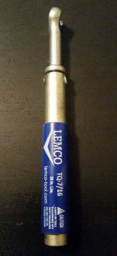Used Lemco TQ-7/16 Torque Wrench 30 in lb