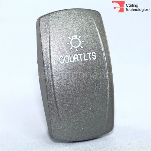 Carling Contura V Backlit Actuator COURT LTS Nickel Button Laser Etched