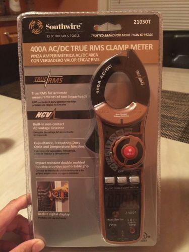 NEW Southwire 21050t AC/DC True RMS Clamp Meter Free Shipping