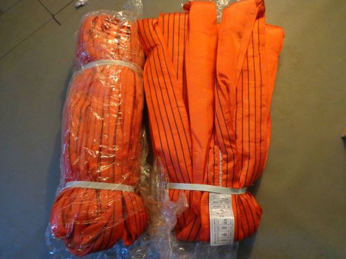 Lot of 2 roud en 1492-2 round textile slings 6m 5ton for sale