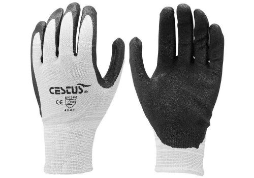 Cestus Gray TC5 Cut Resistant Level 5 Nitrile Coated High Dexterity Glove XL