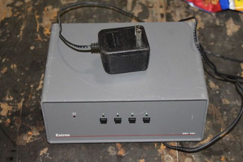 Extron SW4 VGA/Ars 4-Port VGA / Stereo Audio Switcher WITH POWER SUPPLY