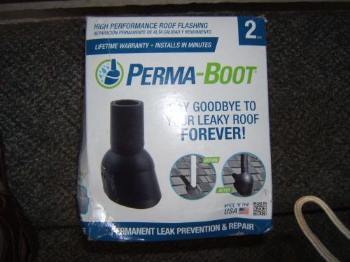 Perma Boot - 2&#034; Plumbing Vent Boot Repair System 2&#034; Fits 2&#034; PVC Pipes NEW