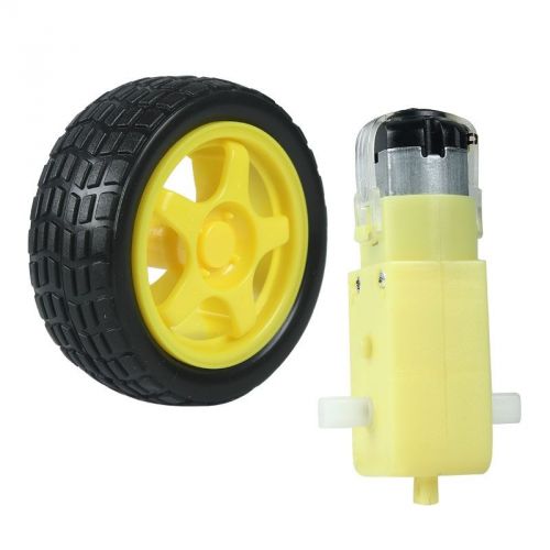 Well 3V-12V Smart Car Wheel TT Motor Tyre Gear Motor 1:48 Single Axis For Robot