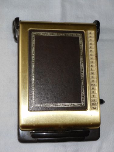 Vintage BATES LISTFINDER Cavalier Model Metal Phone Number &amp; Address File