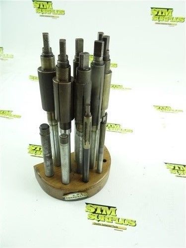 SET OF FLEXO-LAPS LAPPING TOOLS W/ WOODEN STAND 3/16&#034;- 1&#034;