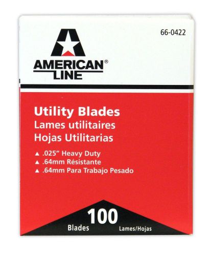 ASR 66-0422 .025 2 Notch HD Utility Blade Dispenser Box 100-Pack