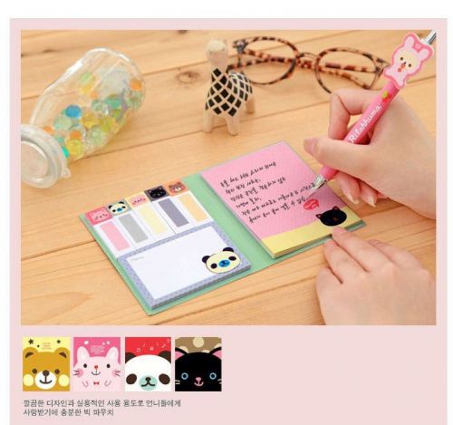 Korean Style Cute Colorful Multi Sizes Portable Memo Flags Sticky Post-it Notes