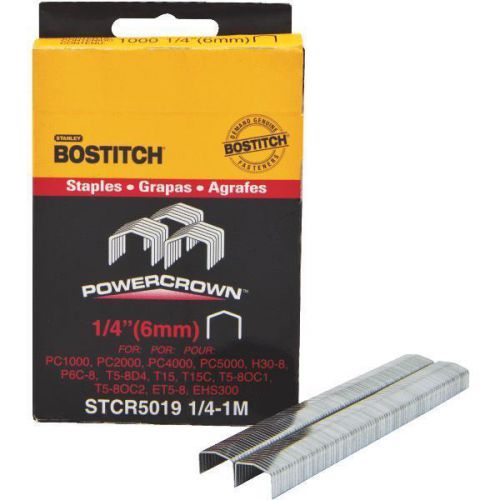 Stanley bostitch stcr50191/4-1m power crown staples-1/4&#034; staple for sale