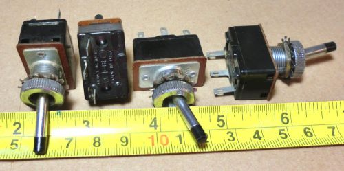 Vintage  SPDT 3A Toggle Switches (4pcs) Computer Power Supply Control Lighting
