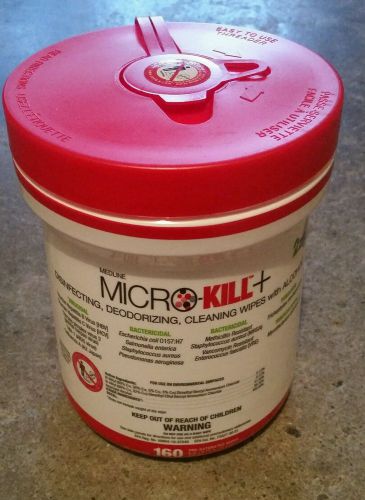 Medline Micro Kill+ Disinfectant Wipes - 160 Wipes per Can - 1 Each