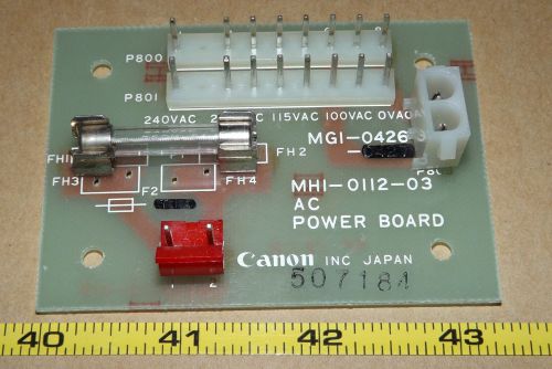 OEM PART: Canon 100 Document Camera MH1-0112-03 AC Power Board PCB
