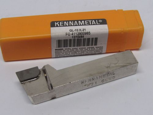 1 new kennametal gl10 k21 carbide insert brazed tool bit, 5/8&#034; shank, gl-10 k-21 for sale