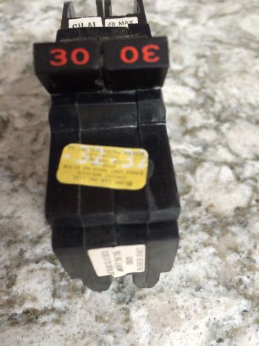 STAB-LOK 30 Amp Double Pole Breaker Federal Pacific Used Type NC