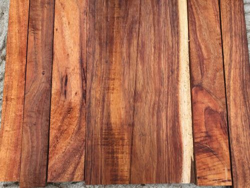 Curly koa from hawaii 6 reclaimed boards 21-24&#034;x2-9x1&#034; for fine woodworking for sale