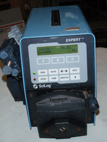 Scilog expert peristaltic laboratory pump unit module +tandem 1081 head for sale