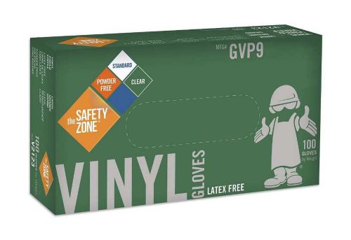 Disposable Vinyl Gloves - Powder Free, Clear, Latex Free and Allergy Free, Plast