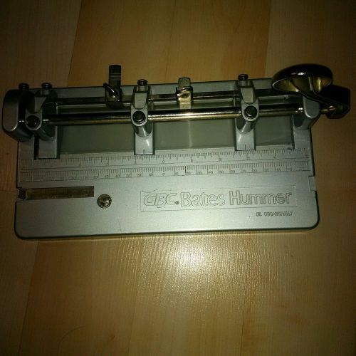 GBC Bates Hummer Heavy Duty 3-Hole Punch  Tested **Works Great** EUC