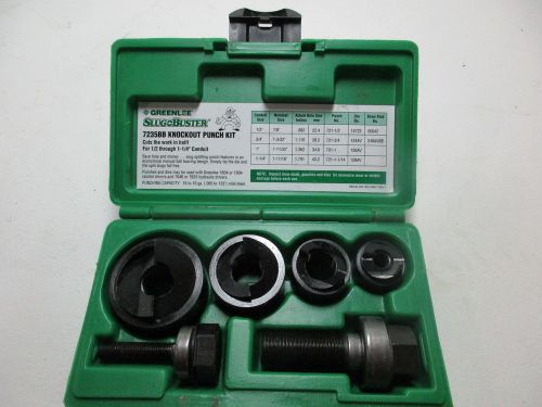 Greenlee 7235BB Slug-Buster Knockout Punch Set for 1/2 to 1-1/4-Inch Conduit
