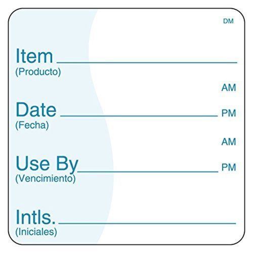 Daymark it112438 dissolvemark item/date/use by bilingual dissolvable label 2&#034;... for sale