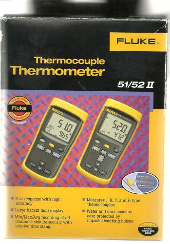 Fluke Thermocouple Thermometer 51/52 II - Brand New - Never Used - Still in Box