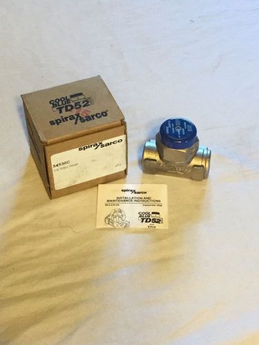 Spirax sarco td52 54530c 1/2&#034; steam trap cool blue pipe plumbing fitting valve for sale