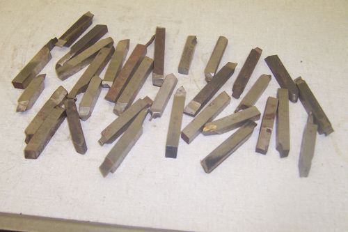 3/8&#034; HSS tool bits 30 pieces used but very long made in usa