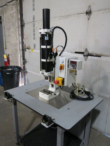 2010 schmidt pneumatic press 2800lb 3&#034; stroke press control 70 sharp for sale