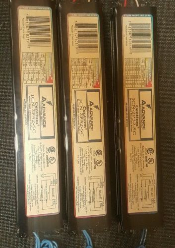 (lots of 3) philips advance centium icn-2p32-sc t8 ballast - 2 lamps for sale