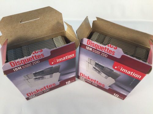 Imation 12882 Diskettes 2DD 720kb Lot Of 17 Unused 3.5&#034; Floppy Disks