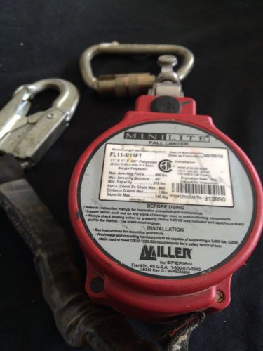 Miller FL11-3/11ft  MiniLite Fall Limiter 310 lb Capacity, 42&#034;