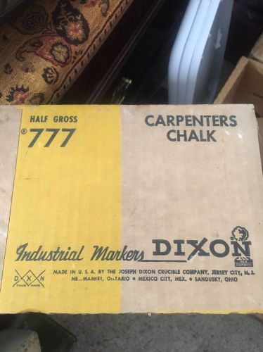 Dixon #777 white carpenters chalk 1/2 gross pcs per box for sale