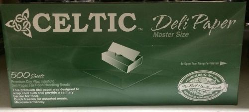 Celtic  8&#034; X 10.75&#034; Premium Interfold Dry Wax Deli Paper  500 Sheets Marcal