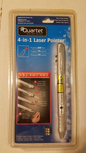Quartet 4-in-1 Laser Pointer *NEW* (Laser Pointer/LED Light/Pen/PDA Stylus)
