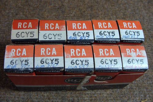 Sleeve of 5 RCA 6CY5 Vacuum Tubes ~ NOS