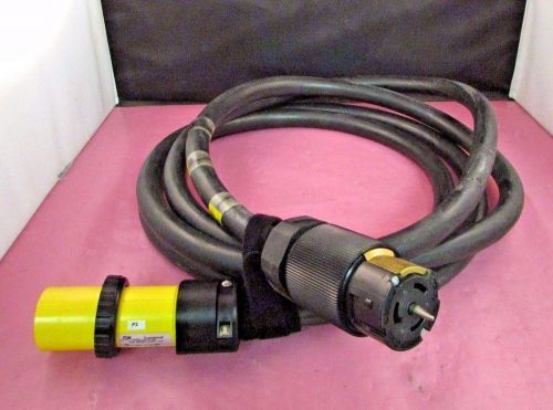 9p54u2t/1100 - russellstoll 3p4w plug to hubbell connector cs8364l w/ 15&#039; cable for sale