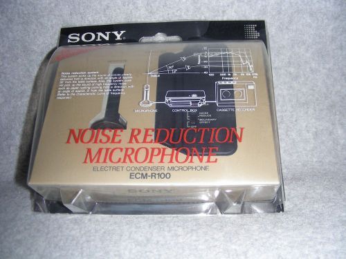 Sony Noise Reduction Electret Condenser Microphone ECM-R100 (new sealed)FreeShip