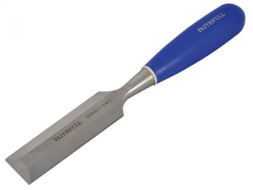 Faithfull - bevel edge chisel blue grip 32mm (1.1/4in) for sale