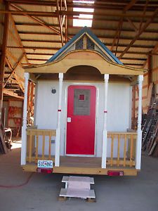 New tiny house with porch and loft, 8 x 21 ft   free pick up in missouri no ship for sale
