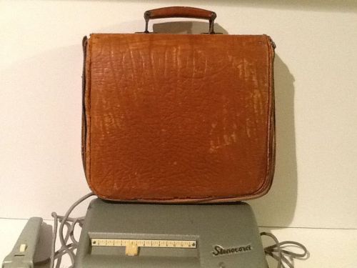 Vintage Stenocord Type D Stenograph Recorder Machine Germany 1957 w/case