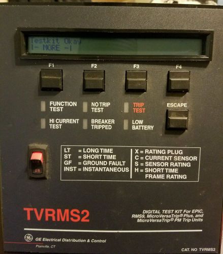 GE General Electric TVRMS2 MicroVersa Digital Trip Circuit Breaker Tester