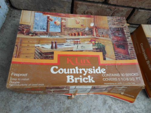 New Two 2 vintage Boxes Fireproof Weathered Red K-lux Countryside Face Brick