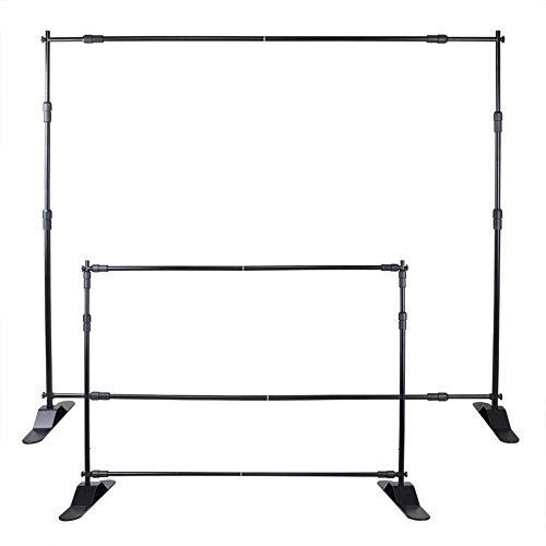 OrangeA Banner Stand Adjustable Step And Repeat Stand Trade Show Booth 8&#039; X 8&#039;