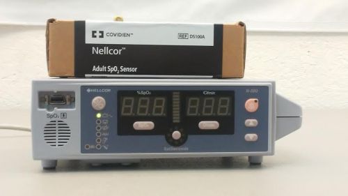 Nellcor oximax n-560 spo2 patient monitor with new ds-100a oximax sensor ! for sale