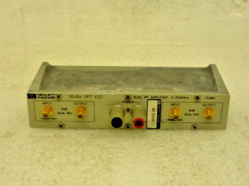 HP 3048A OPT K22 Dual RF Amplifier for 3048A System READ