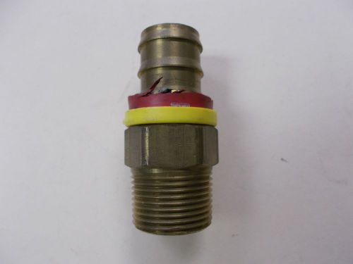 New 1&#034; Brass Hole Barb X 1 3/16&#034; Male NPT Adapter (Lot of 3)