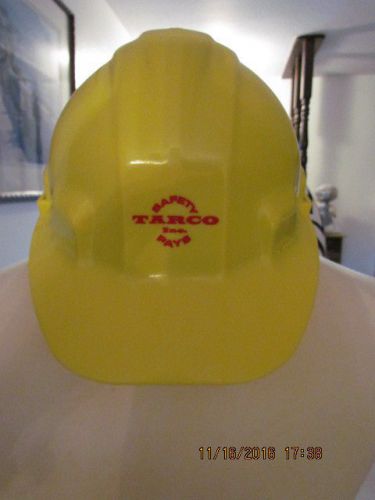 Vintage yellow tarco inc. hard hat adjustable liner sentry lll apex safety prod. for sale