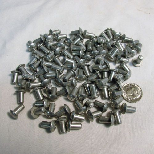 Lot of 100 solid aluminum 3/16 3/8 rivets