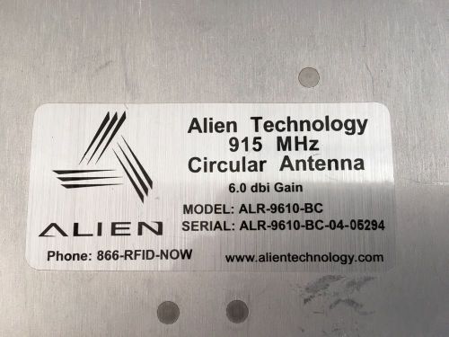 Alien ALR9610-BC 915 MHz Circular Antenna